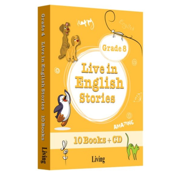 Grade 8 - Live In English Stories (10 Books Cd)