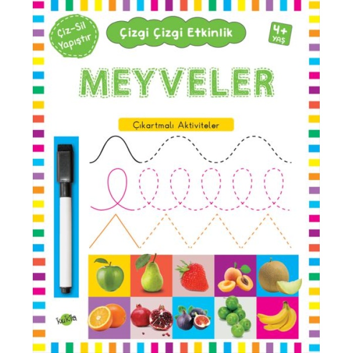 Çizgi Çizgi Etkinlik- Meyveler (4+ Yaş)