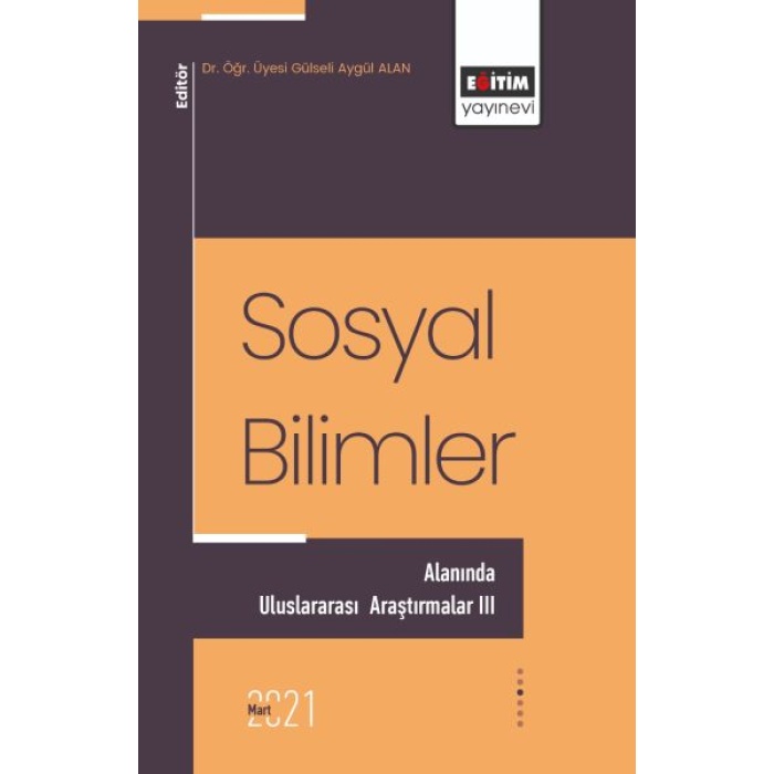 Sosyal Bilimler Alanında Uluslararası Araştırmalar 3