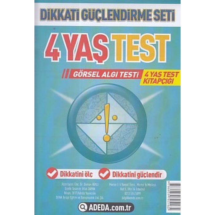 Dikkati Güçlendirme Seti 4 Yaş Test