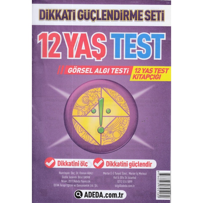 Dikkati Güçlendirme Seti 12 Yaş Test