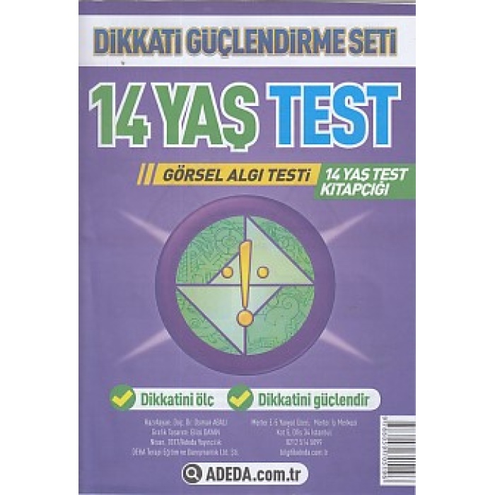 Dikkati Güçlendirme Seti 14 Yaş Test