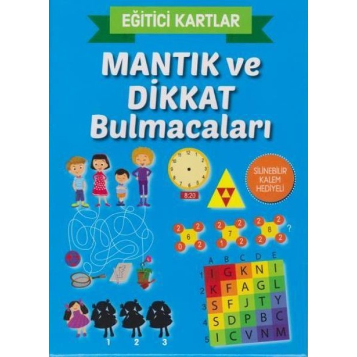 Eğitici Kartlar Mantık Ve Dikkat Bulmacaları