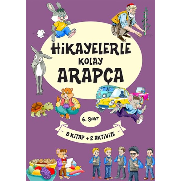 6. Sınıf Hikayelerle Kolay Arapça (8 Kitap + 2 Aktivite)