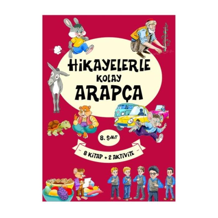 8. Sınıf Hikayelerle Kolay Arapça (8 Kitap + 2 Aktivite)