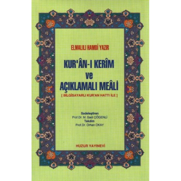 Kuran-I Kerim Ve Açıklamalı Meali (Cep Boy-Ciltli-Şamua)