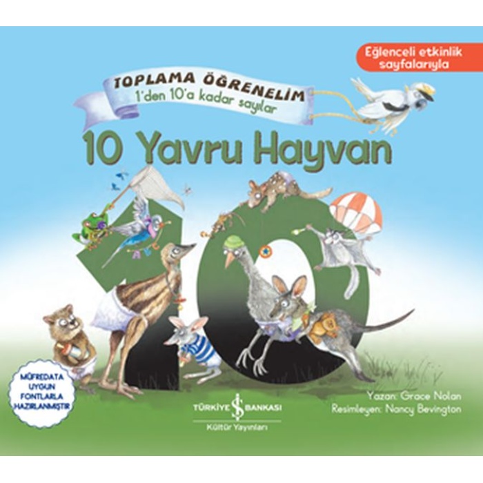 10 Yavru Hayvan - Toplama Öğrenelim 1Den 10A Sayılar