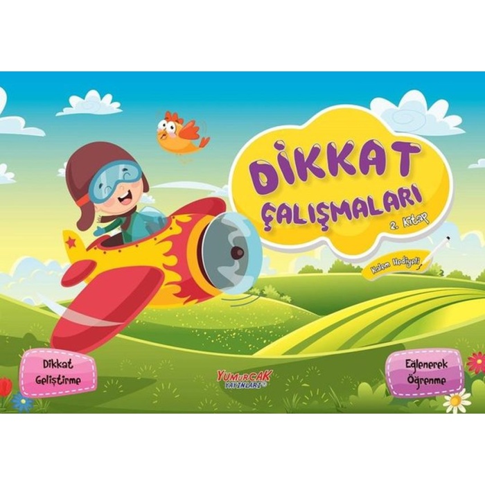 Dikkat Çalışmaları 2. Kitap (Kalem Hediyeli)