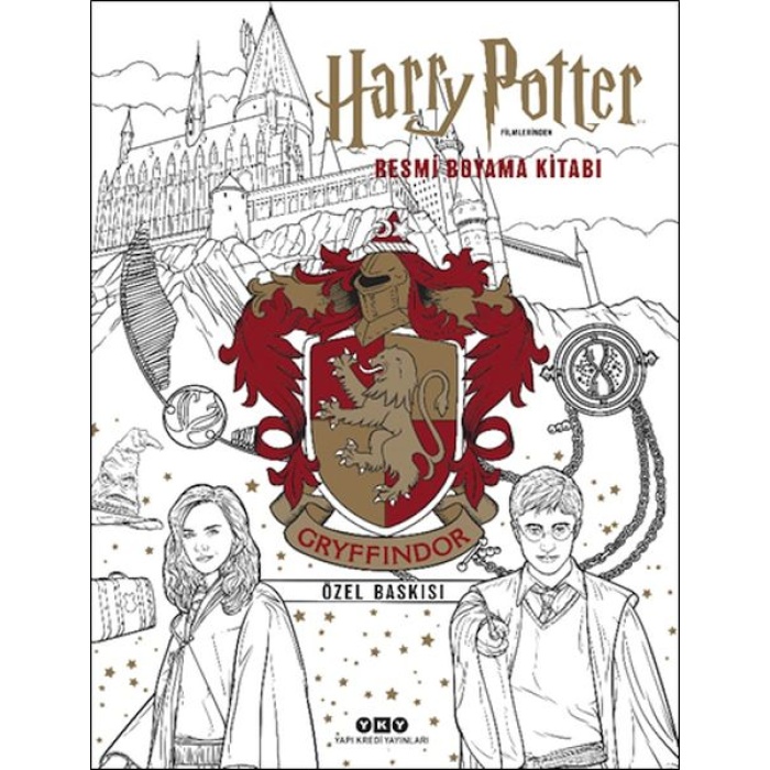 Harry Potter Filmlerinden Resmi Boyama Kitabı – Gryffindor Özel Baskısı