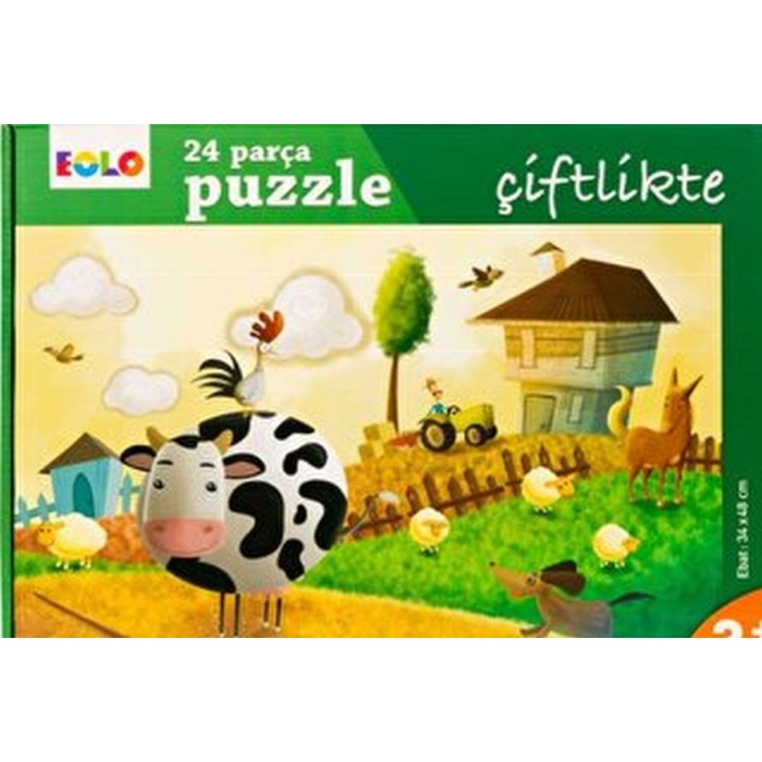 Yer Puzzle-24 Parça Puzzle - Çiftlikte