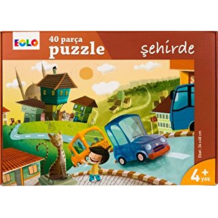 Yer Puzzle-40 Parça Puzzle - Şehirde