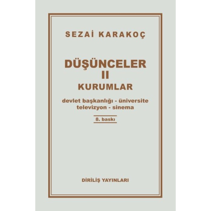 Düşünceler 2 - Kurumlar