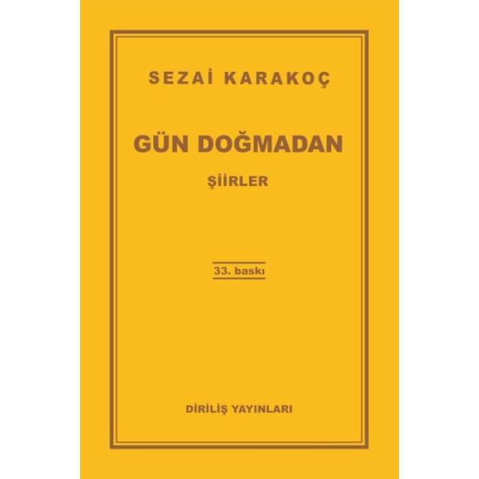 Gün Doğmadan