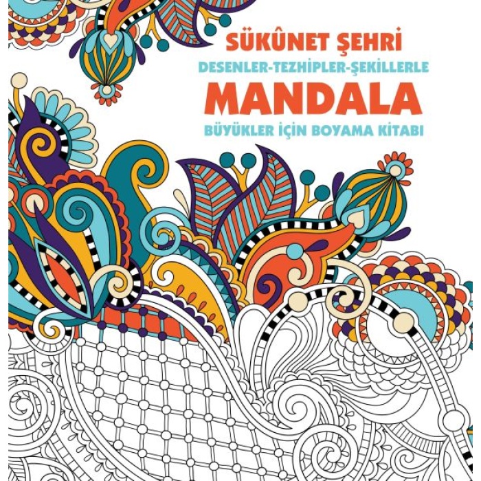 Sükunet Şehri - Mandala (Büyükler İçin Boyama)