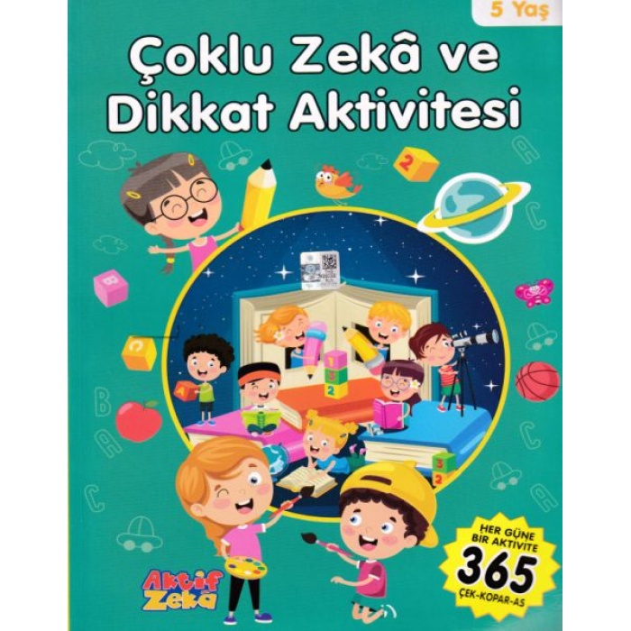 5 Yaş Çoklu Zeka Ve Dikkat Aktivitesi - Yeşil Kitap