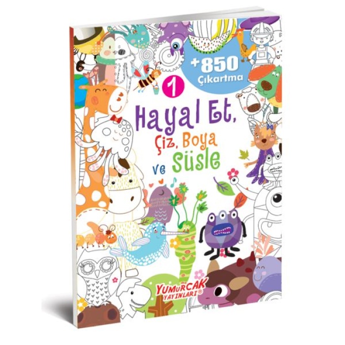 Hayal Et-Çiz-Boya-Süsle 850 Çıkartma -1