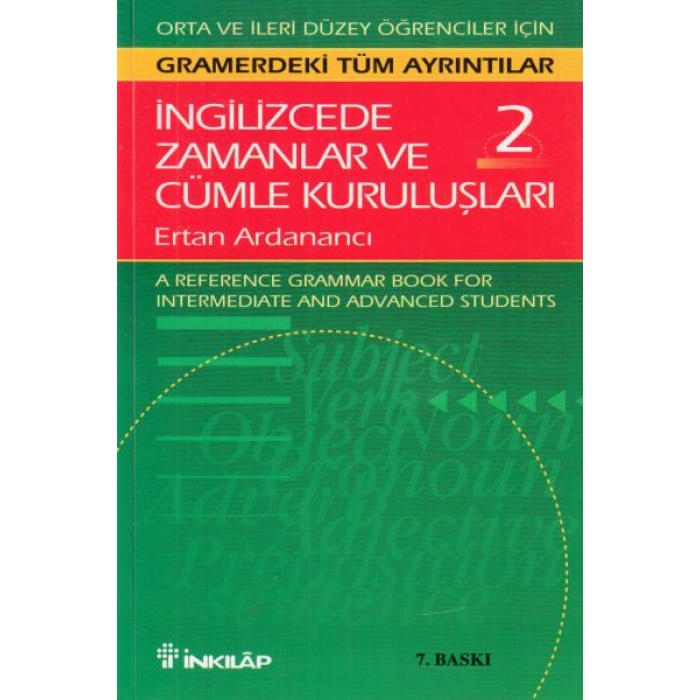 İngilizcede Zamanlar Ve Cümle Kuruluşları 2.Cilt