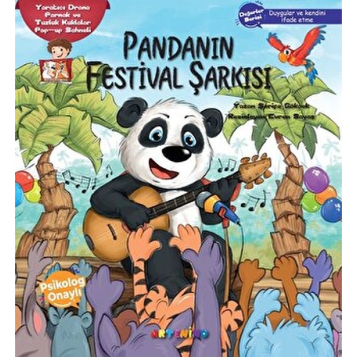 Pandanın Festival Şarkısı Yaratıcı Drama Parmak Ve Tuzluk Kuklalar Pop-Up Sahneli