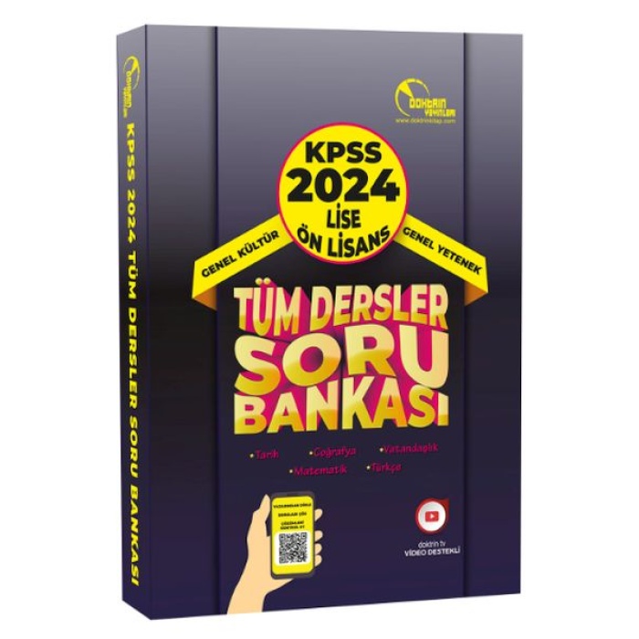 2024 Kpss Lise Önlisans Tüm Dersler Tek Kitap Soru Bankası