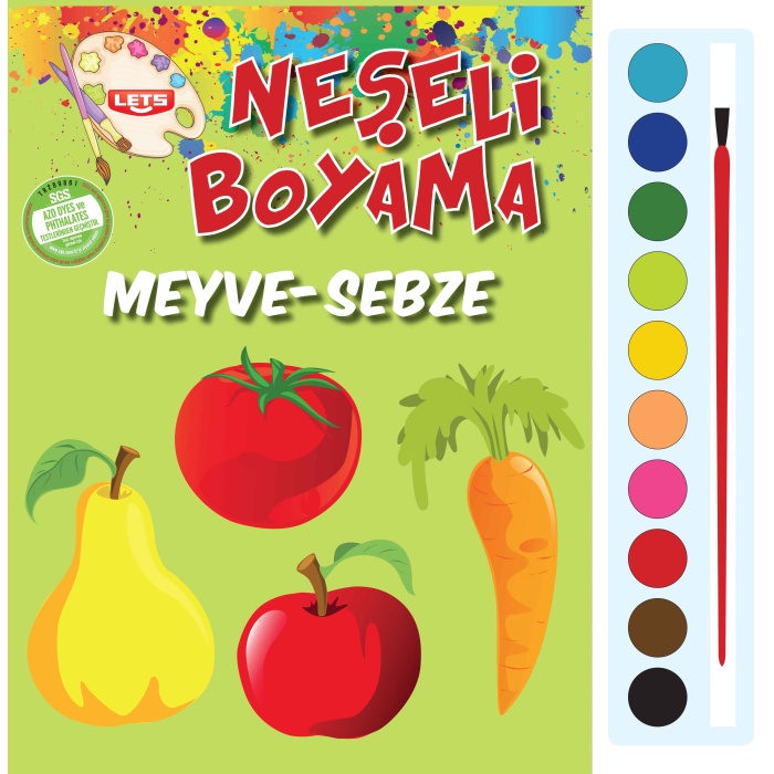 Neşeli Boyama - Meyve-Sebze