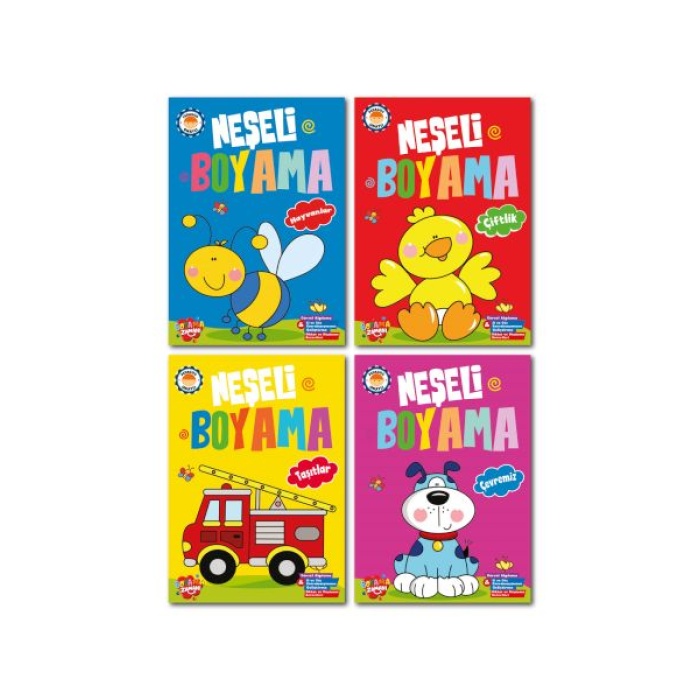 Neşeli Boyama 10 Set +1 Set (44 Kitap)