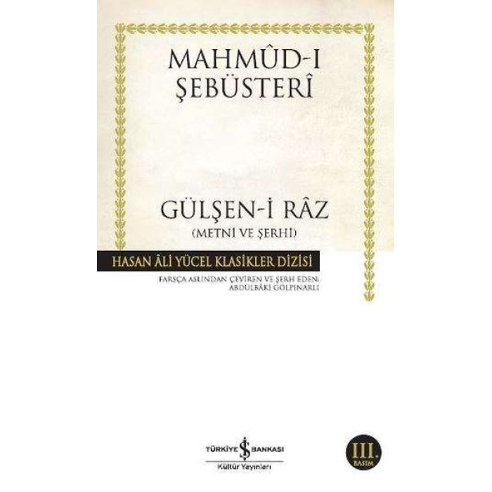 Gülşen-I Raz Metni Ve Şerhi - Hasan Ali Yücel Klasikleri