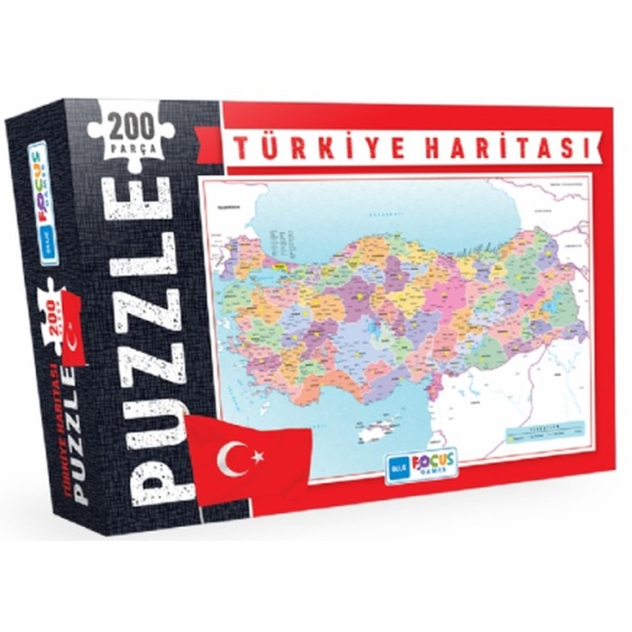 Türkiye Haritası - Puzzle 200 Parça