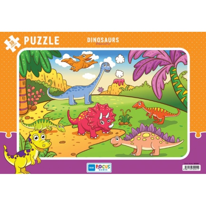 Dinosaurs (Dinozorlar) - Puzzle 30 Parça