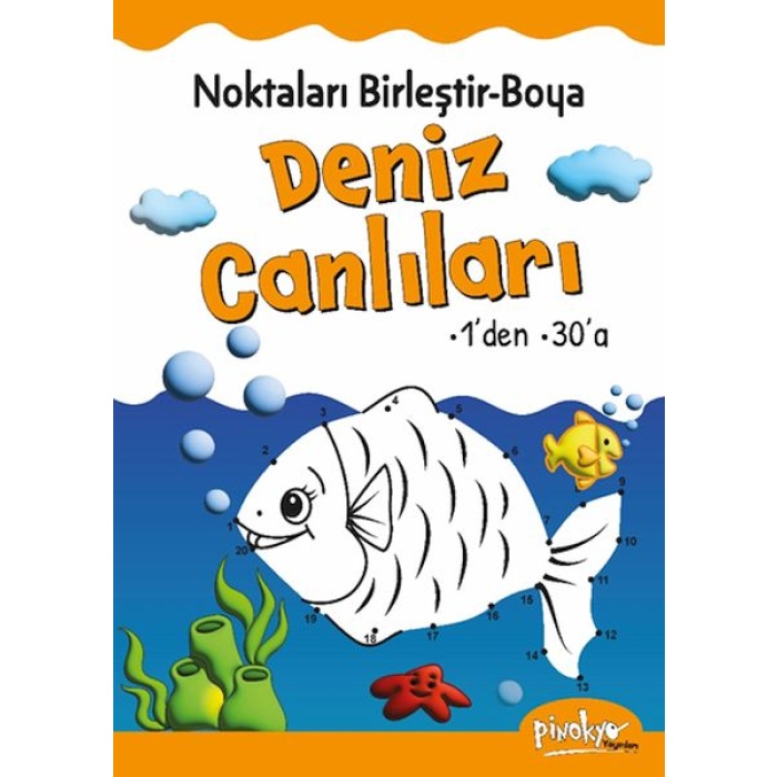 Noktaları Birleştir-Boya Deniz Canlıları-1’Den 30’A