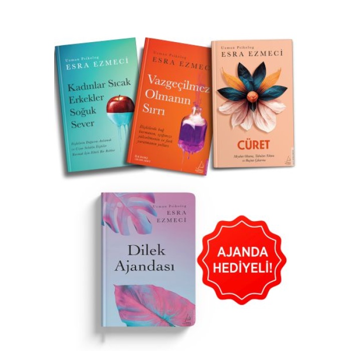 Esra Ezmeci İlişkiler Seti 3 Kitap Dilek Ajanda Hediyeli