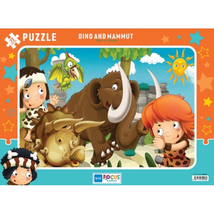 Dino And Mammut (Dino Ve Mamut) - Puzzle 72 Parça