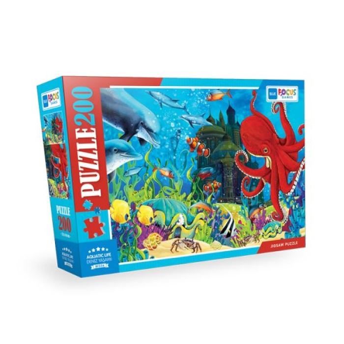 - Aquatic Life (Deniz Yaşamı) - Puzzle 200 Parça