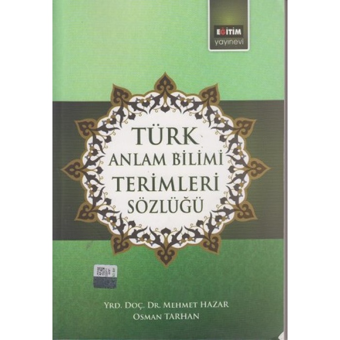 Türk Anlam Bilimi Terimleri Sözlüğü