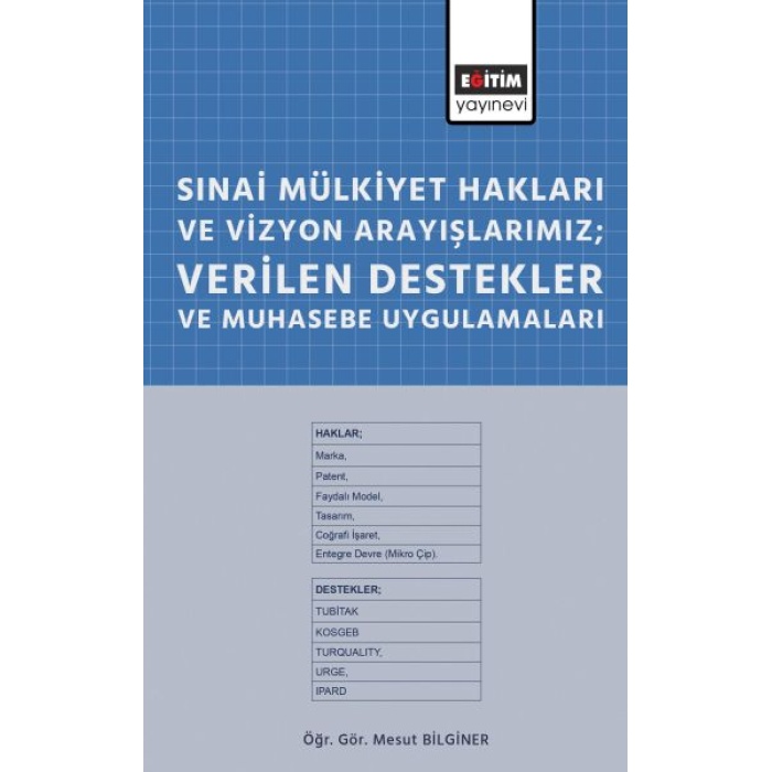 Sınai Mülkiyet Hakları Ve Vizyon Arayışlarımız; Verilen Destekler Ve Muhasebe Uygulamaları