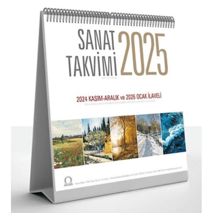 Sanat Takvimi 2025 Masa Takvimi