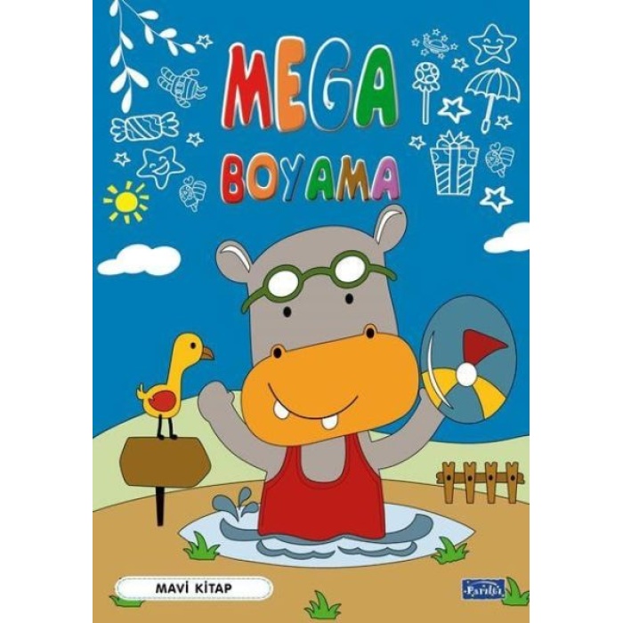 Mega Boyama Mavil Kitap