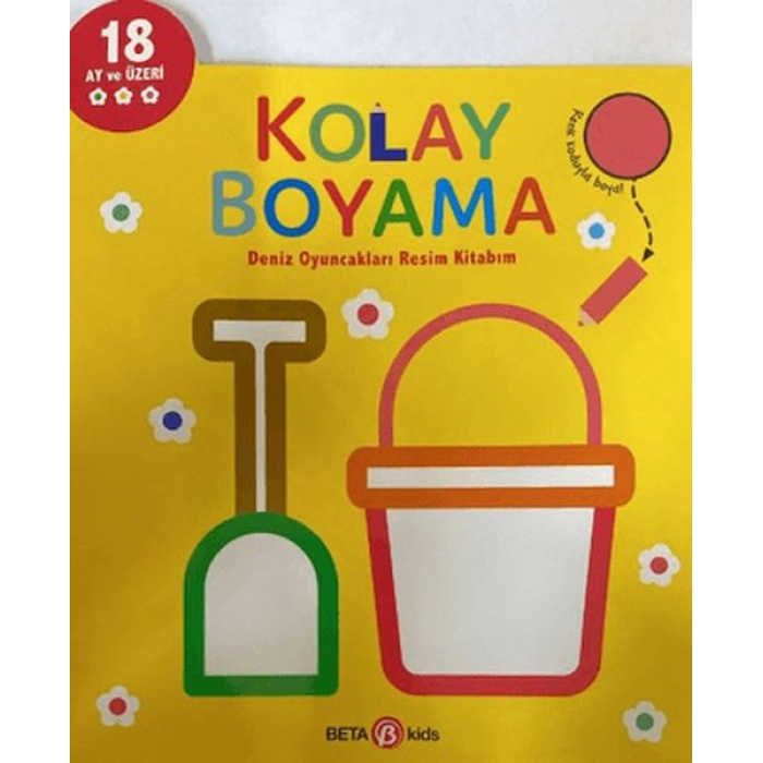 Kolay Boyama Deniz Oyuncakları Resim Kitabım