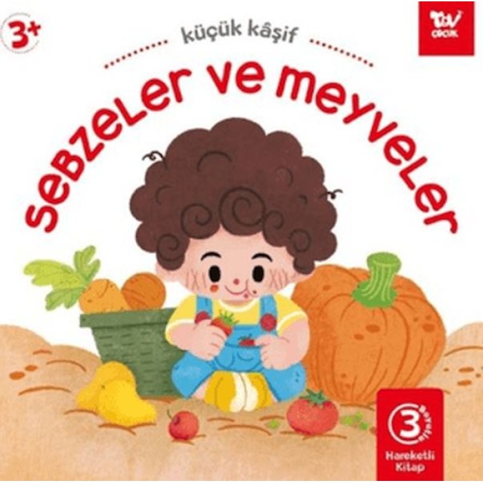 Hareketli Kitap 3D Küçük Kaşif  Sebzeler Ve Meyveler