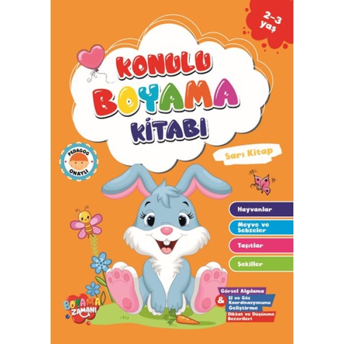 Konulu Boyama - Sarı Kitap(2-3 Yaş)