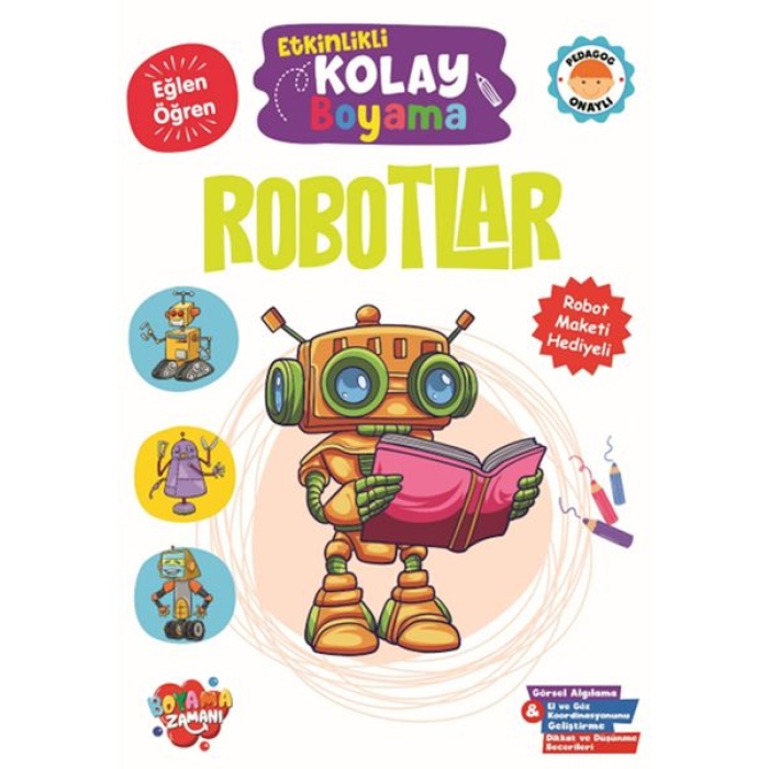 Etkinlikli Kolay Boyama -Robotlar