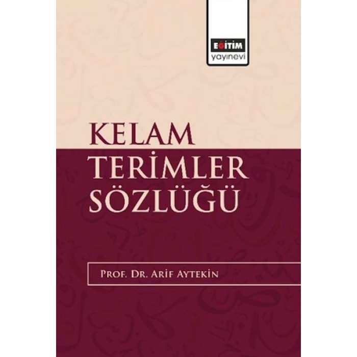 Kelam Terimler Sözlüğü