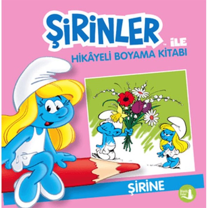 Şirinler İle Hikaye Boyama Kitabı - Şirine