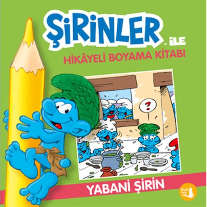 Şirinler İle Hikaye Boyama Kitabı - Yabani Şirin