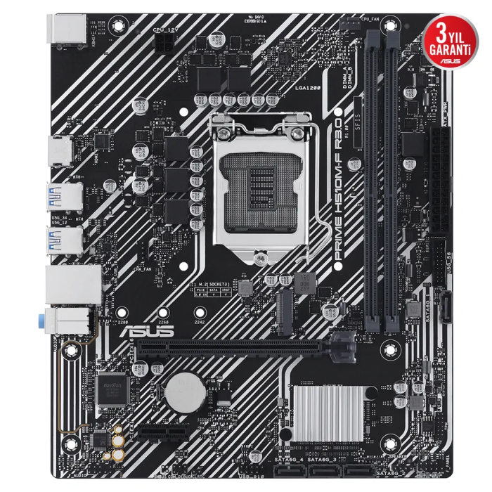 Asus Prime H510M-F R3.0, 2Xddr4, M.2, Hdmi, 10-11.Nesil, Lga1200 Soket, Anakart