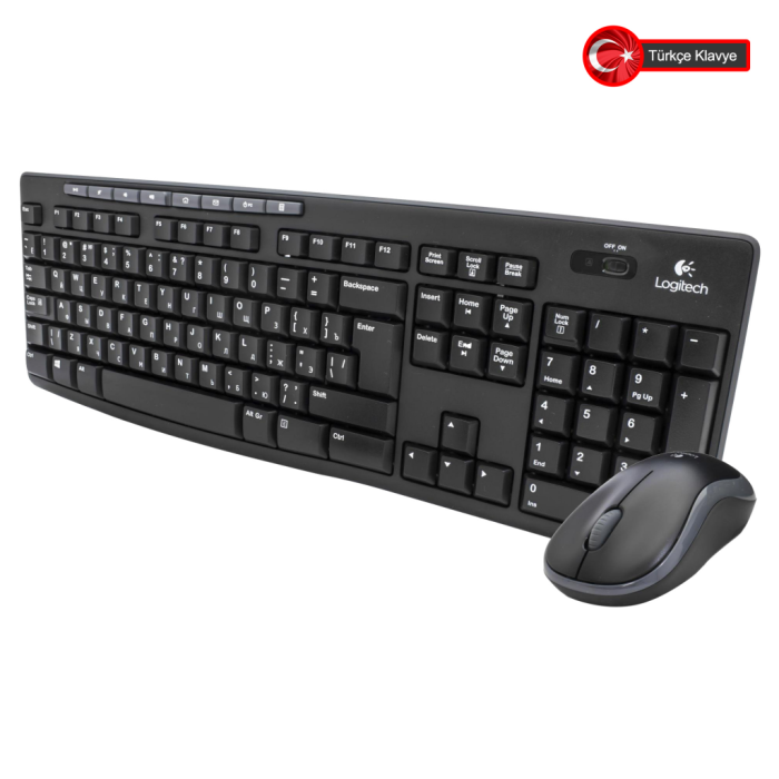 Mk270, 920-004525, Kablosuz, Türkçe Q, Klavye Mouse Set