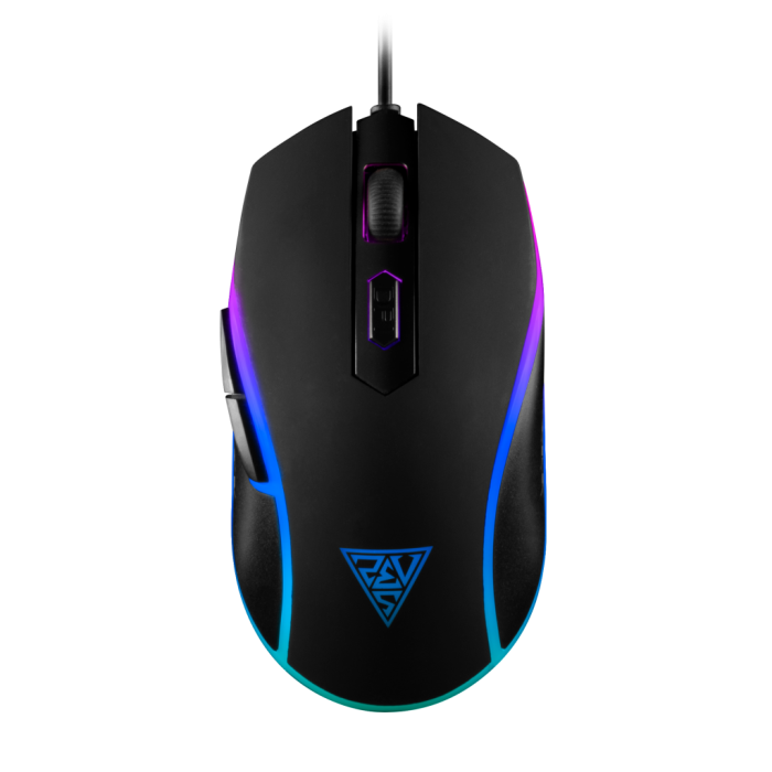 Gamdias Aura Gs1,  Aydınlatma,  Usb Kablolu, 6 Tuşlu, Gaming Mouse, 3600Dpi, Siyah