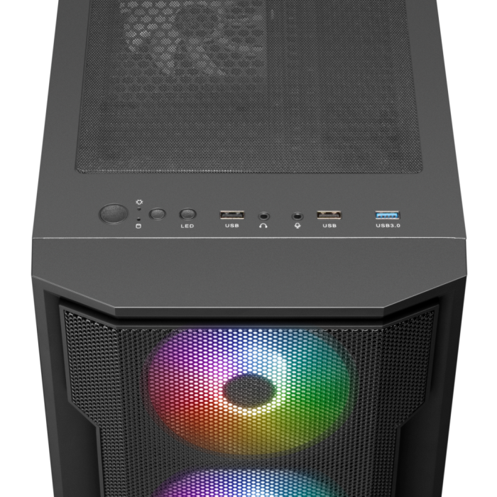 Gamdias Athena M6 Lite, 750W, Tempered Glass, Mesh, Argb, 80+ Bronze, Atx, Gaming Kasa