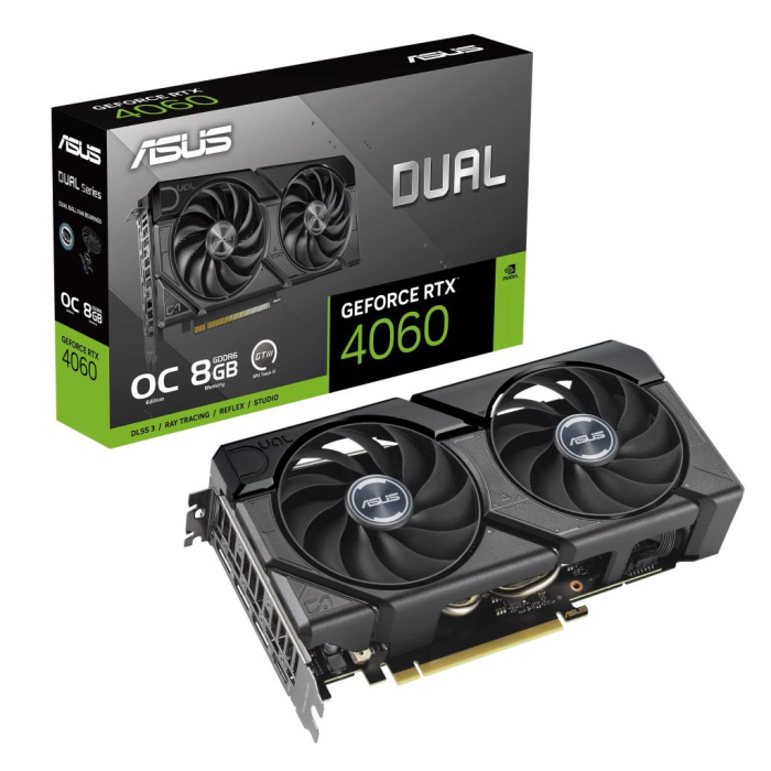 Asus Dual-Rtx4060-O8G-Evo, 8Gb, 128Bit, Gddr6, 1Xhdmi, 3Xdp Gaming Ekran Kartı