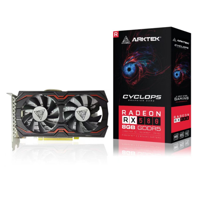 Arktek Cyclops, Akr580D5S8Gh1, Rx580, 8Gb, Gddr5, 256Bit, 1Xdvi, 1Xhdmi, 1Xdp Gaming Ekran Kartı