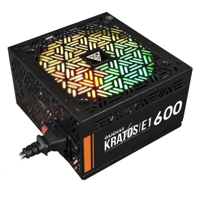 Gamdias Kratos E1-600, 600W, Rgb, Gaming, Atx, Power Supply (Psu)